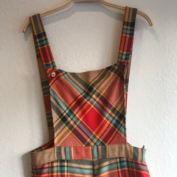Vintage flannel sturdy overalls onesize - Picture 2 of 6